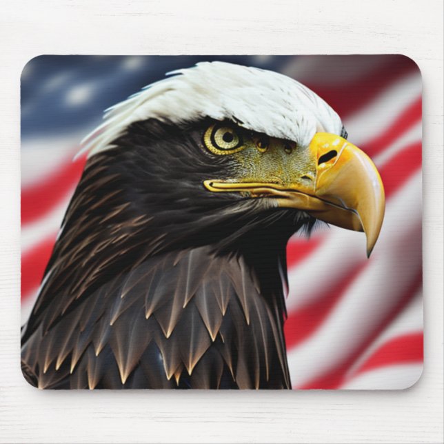 Mousepad Patriótico/Águia/Americano/EUA (Frente)