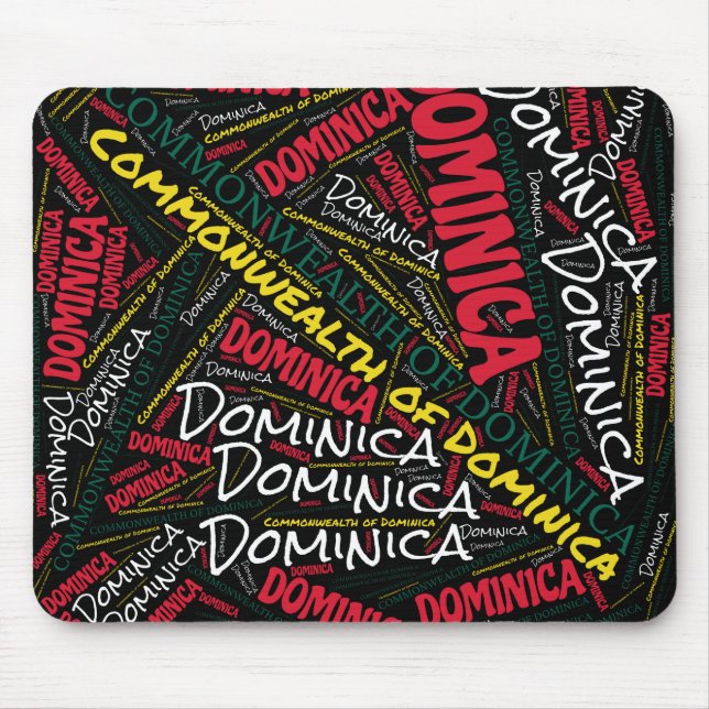 Mousepad Patriótico Delicioso das Cores da Bandeira Dominic (Frente)