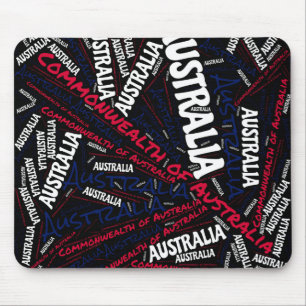 Mousepad Patriótico Delicioso das Cores de Bandeira da Aust