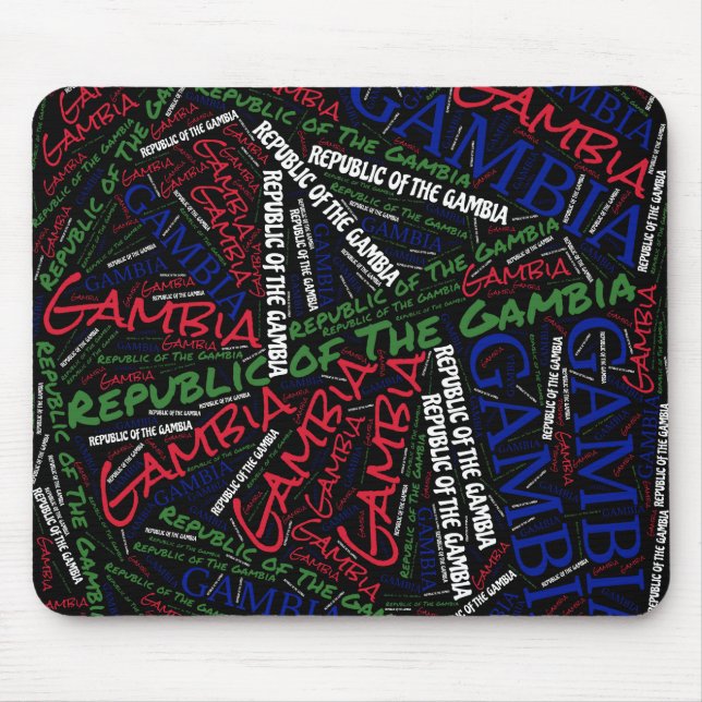 Mousepad Patriótico Delicioso das Cores de Bandeira da Gâmb (Frente)