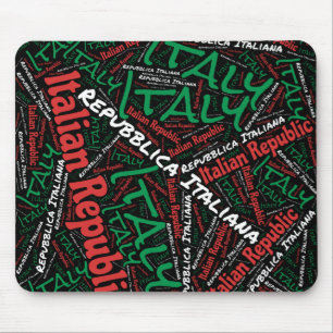 Mousepad Patriótico Delicioso das Cores de Bandeira da Itál