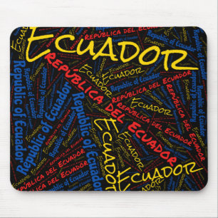 Mousepad Patriótico Delicioso das Cores de Bandeira do Equa
