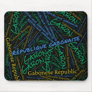 Mousepad Patriótico Delicioso das Cores de Bandeira do Gabã