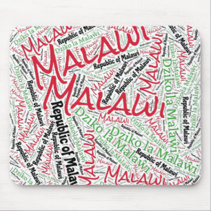 Mousepad Patriótico Delicioso das Cores de Bandeira Malauí