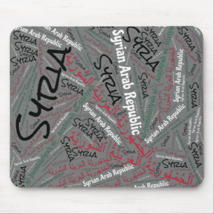 Mousepad Patriótico Delicioso das Cores de Bandeiras da Sír
