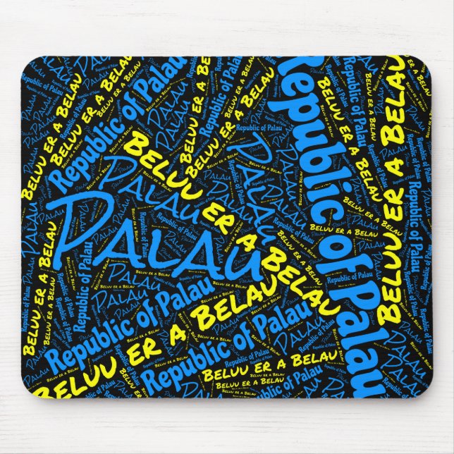 Mousepad Patriótico Delicioso Palau Flag Colors (Frente)