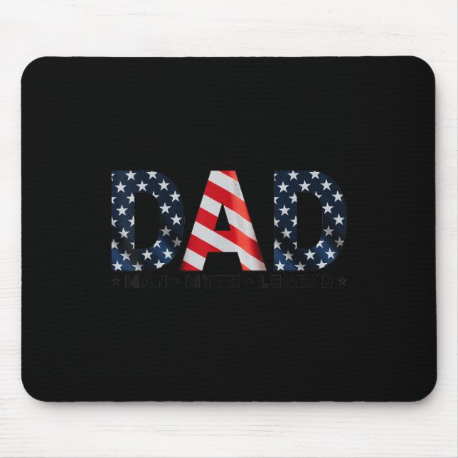 Mousepad Patriótico do Dia de os pais de Independência dos  (Frente)