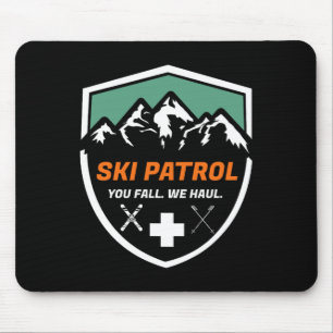Mousepad Patrulha de Esqui Você Cai Nós Levamos Skier Assis