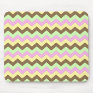 Mousepad Patrulha Zigzag (groen, roze, geel en bruin)