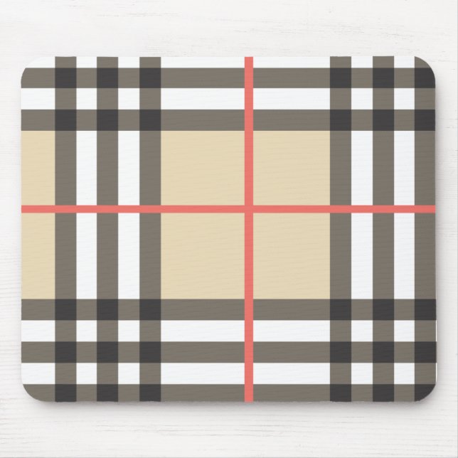 Mousepad Patterno Na moda da Moda Geométrica Escocesa (Frente)