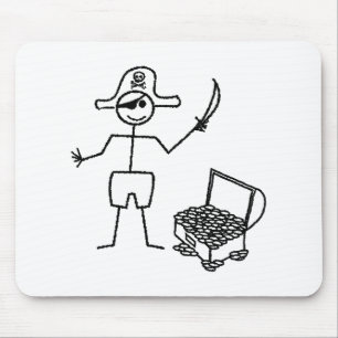 Mousepad Pau Pirata Com Testemunho