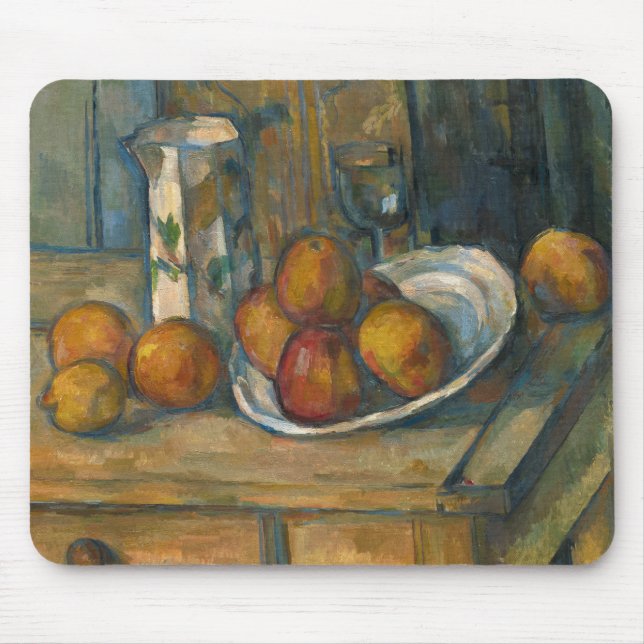 Mousepad Paul Cezanne - A Vida Estática com Jug de Leite e  (Frente)