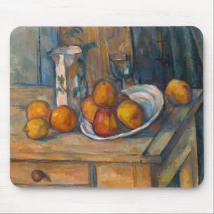 Mousepad Paul Cezanne - A Vida Estática com Jug de Leite e 