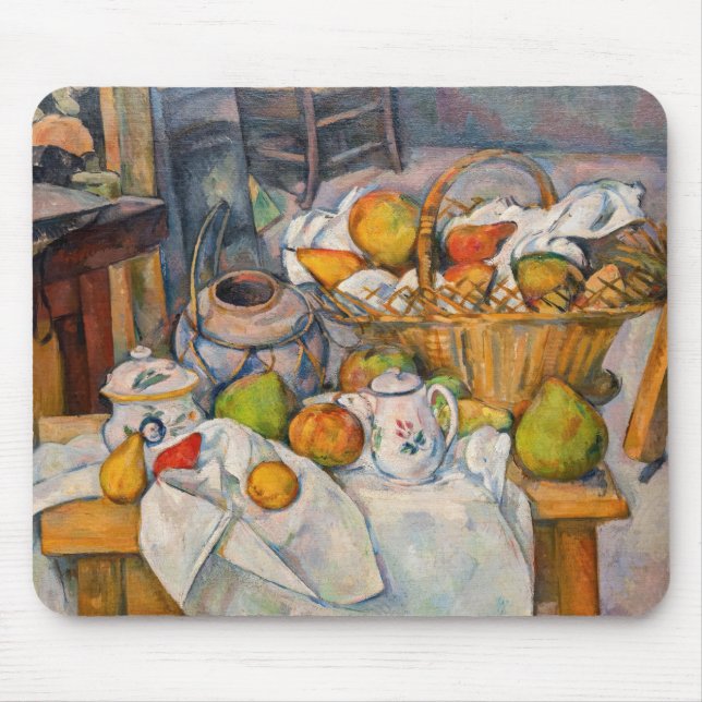 Mousepad Paul Cezanne - A Vida Estática com o Cesto (Frente)
