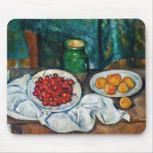 Mousepad Paul Cezanne - Ainda vive com cerejas e caçadores