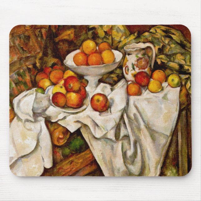 Mousepad Paul Cézanne - Artes bonitas de Maçãs e Laranjas (Frente)