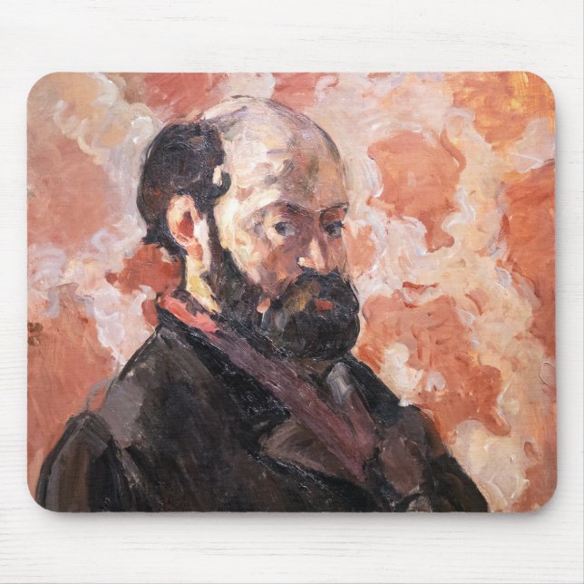 Mousepad Paul Cezanne - Autorretrato com fundo rosa (Frente)