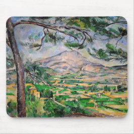 Mousepad Paul Cezanne - Mont Sainte-Victoire e pinheiro Gra