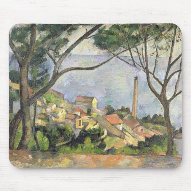 Mousepad Paul Cezanne | o mar no l'Estaque, 1878 (Frente)