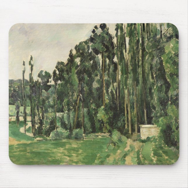 Mousepad Paul Cezanne | os álamos, c.1879-82 (Frente)