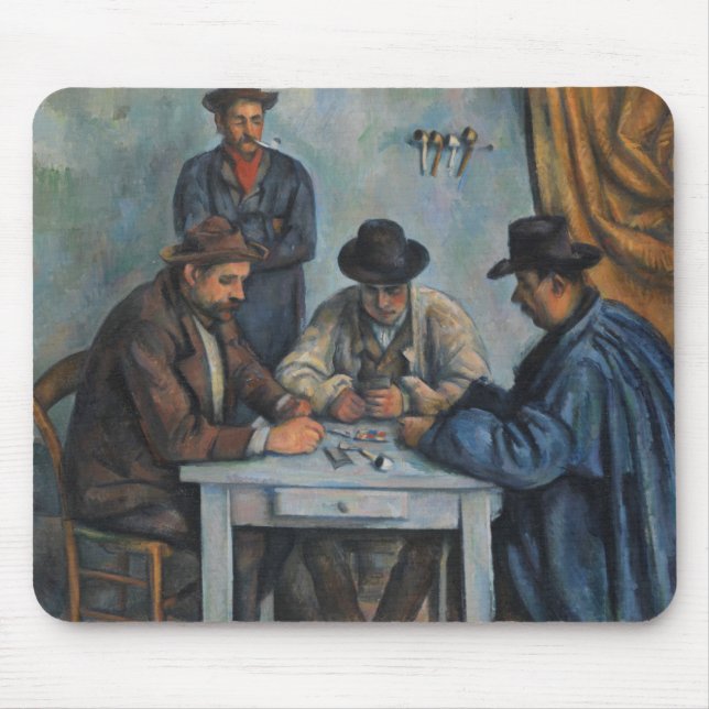 Mousepad Paul Cezanne | os jogadores de cartão (Frente)