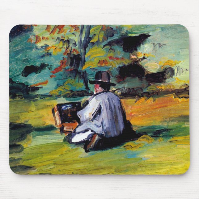 Mousepad Paul Cezanne um pintor na arte do impressionista (Frente)