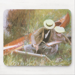 Mousepad Paul Helleu Esboçando com Sua Esposa por JS Sargen