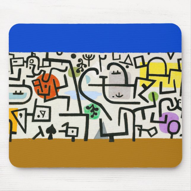 Mousepad Paul Klee Rich Harbor Expressionismo Abstrato (Frente)