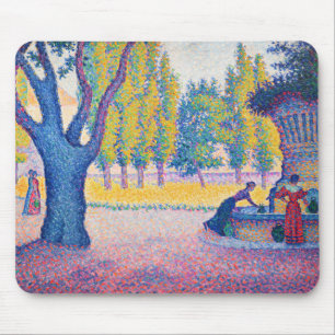 Mousepad Paul Signac - Fountain des Lices, Santo-Tropez
