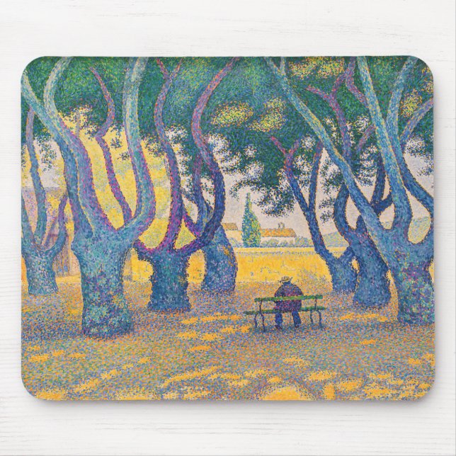 Mousepad Paul Signac - Place des Lices, Santo-Tropez (Frente)