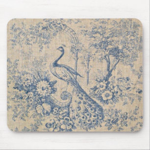 Mousepad Pavão antigo Toile