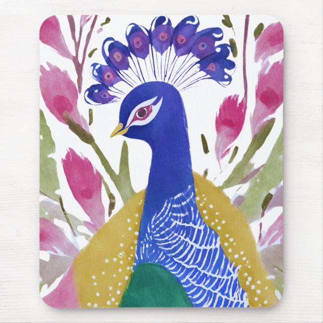 Mousepad Pavão Colorido (Frente)
