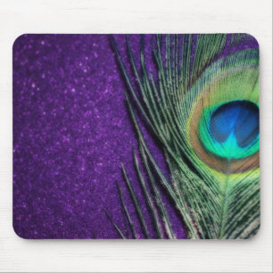Mousepad Pavão roxo impressionante