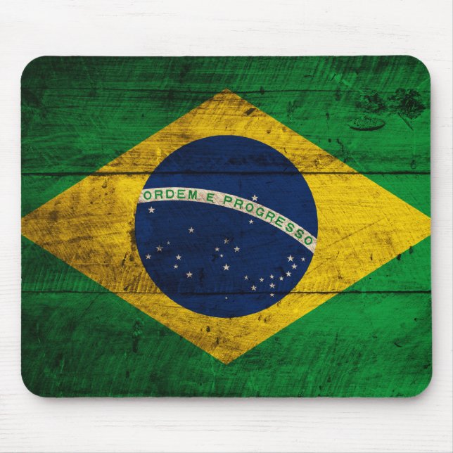 Mousepad Pavilhão de Madeira do Brasil Antigo (Frente)