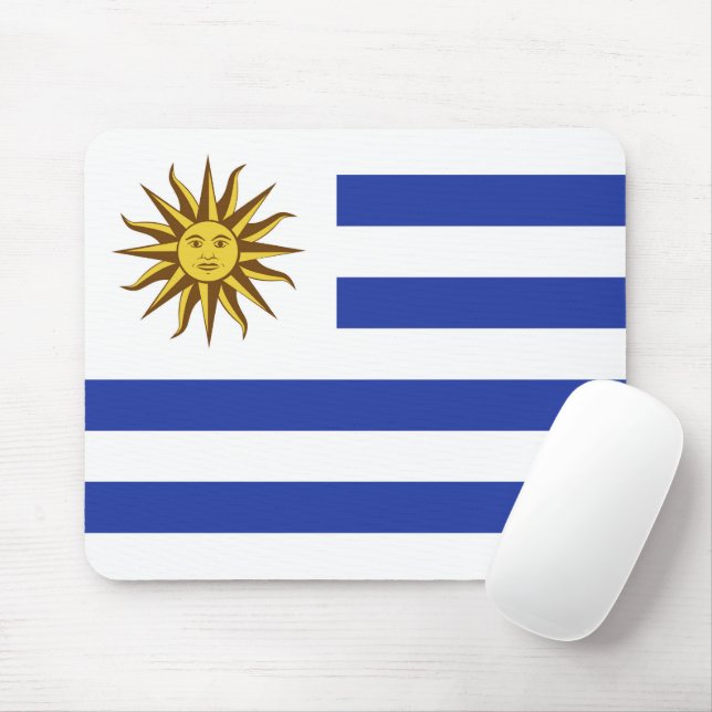 Mousepad pavilhão Uruguai (Com mouse)