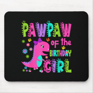Mousepad Pawpaw do dinossauro saurus rex da menina de anive