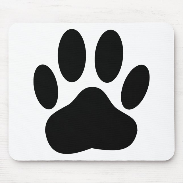 Mousepad Pawprint do Cão (Frente)