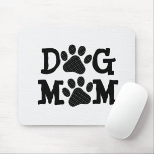 Mousepad Pawprint MOM DOG com Bolinhas