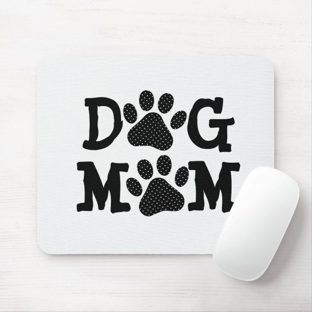 Mousepad Pawprint MOM DOG com Bolinhas (Com mouse)