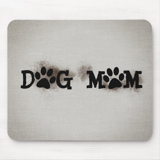 Mousepad Pawprint MOM DOG com saia (Frente)