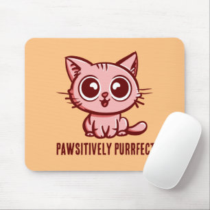 Mousepad Pawsitively Purfect, linda Ganga Kitten