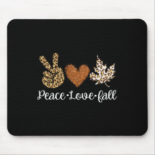Mousepad Paz Amar Queda De Roupas De Outono Fashiam Para As