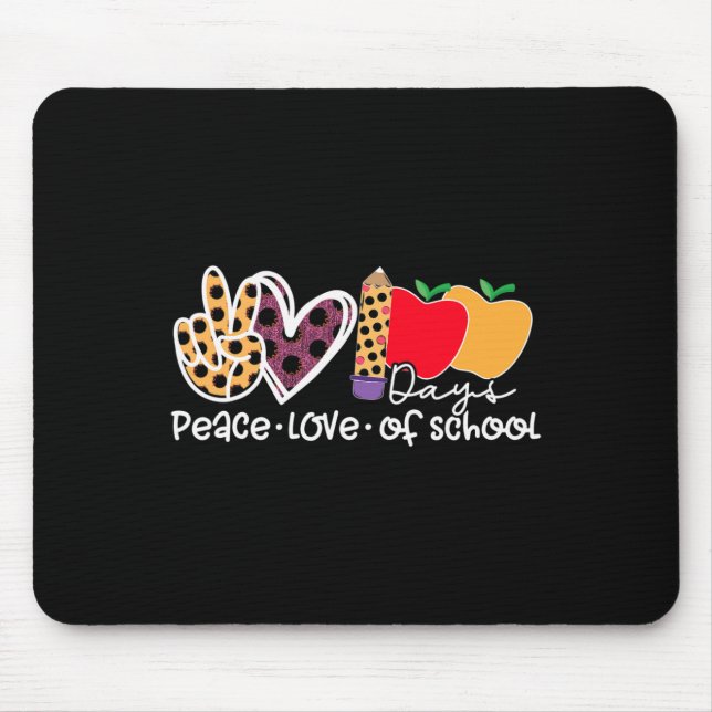 Mousepad Paz Amor 100 Dias De Escola (Frente)