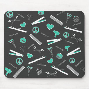 Mousepad Paz, amor, & acessórios do cabelo (obscuridade de