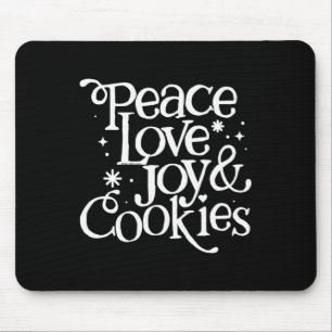 Mousepad Paz Amor Alegria E Biscoitos De Natal