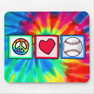 Mousepad Paz, amor, basebol