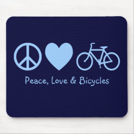 Mousepad Paz, Amor & Bicicletas