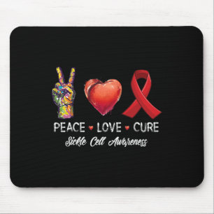 Mousepad Paz Amor Cura Cura Células Doentes Homens Mulheres