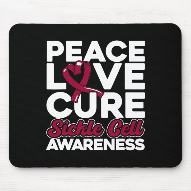 Mousepad Paz Amor Cura Cura Células Falsiformes 1 (Frente)