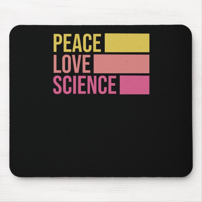 Mousepad Paz, Amor E Ciência! Vinheta3 (Frente)